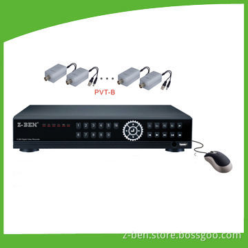 Network Power DVRs with Anti-interference, Video Balun Transmission and One Cable